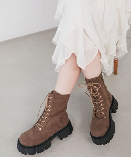 MAJESTIC LEGON / マジェスティックレゴン ブーツ(ショート丈) | タンクソールレースアップブーツ | 詳細4