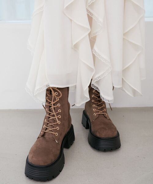 MAJESTIC LEGON / マジェスティックレゴン ブーツ(ショート丈) | タンクソールレースアップブーツ | 詳細5