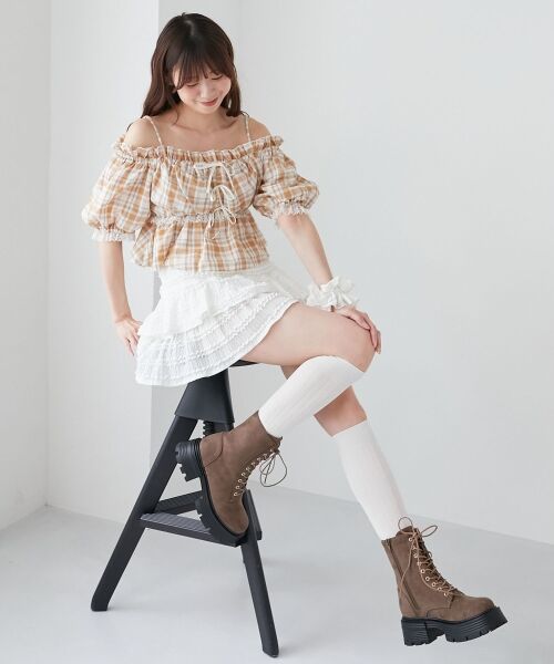 MAJESTIC LEGON / マジェスティックレゴン ブーツ(ショート丈) | タンクソールレースアップブーツ | 詳細6