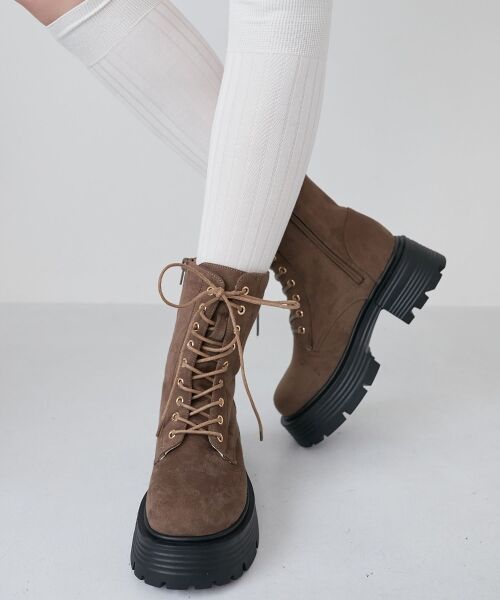 MAJESTIC LEGON / マジェスティックレゴン ブーツ(ショート丈) | タンクソールレースアップブーツ | 詳細7