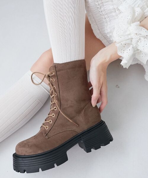 MAJESTIC LEGON / マジェスティックレゴン ブーツ(ショート丈) | タンクソールレースアップブーツ | 詳細8