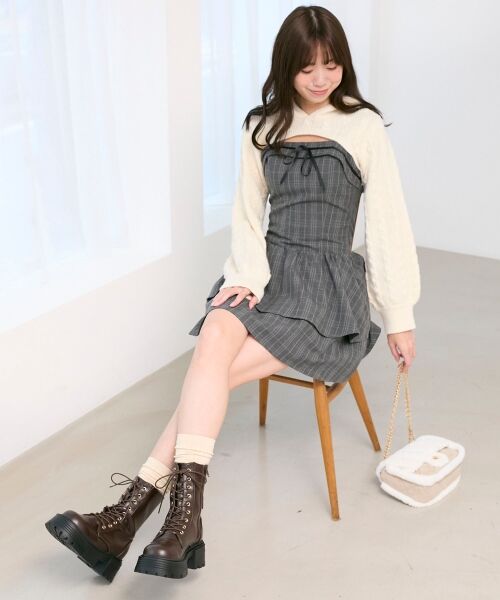 MAJESTIC LEGON / マジェスティックレゴン ブーツ(ショート丈) | タンクソールレースアップブーツ | 詳細9