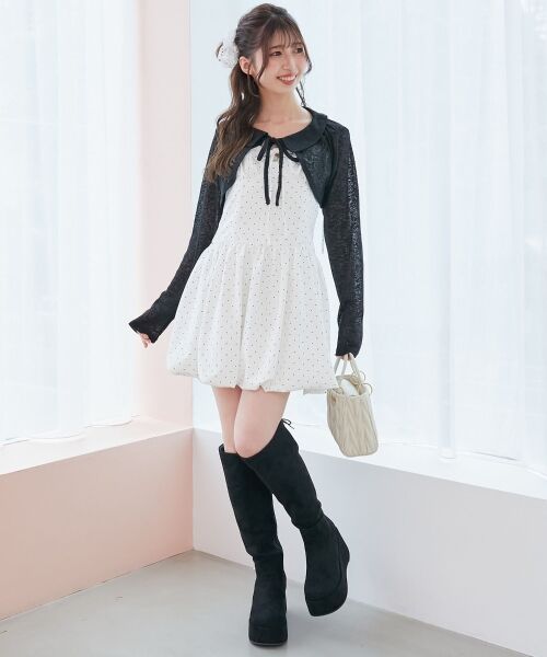 MAJESTIC LEGON / マジェスティックレゴン ブーツ(ロング丈) | バックリボン厚底ロングブーツ | 詳細10