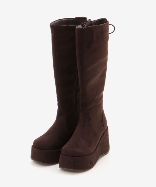 MAJESTIC LEGON / マジェスティックレゴン ブーツ(ロング丈) | バックリボン厚底ロングブーツ | 詳細17