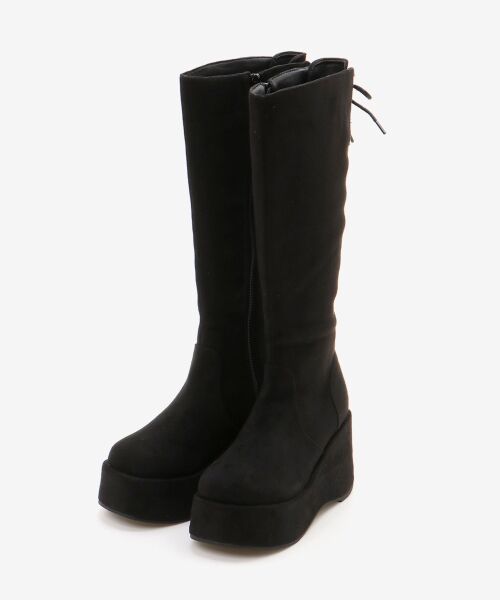 MAJESTIC LEGON / マジェスティックレゴン ブーツ(ロング丈) | バックリボン厚底ロングブーツ | 詳細18