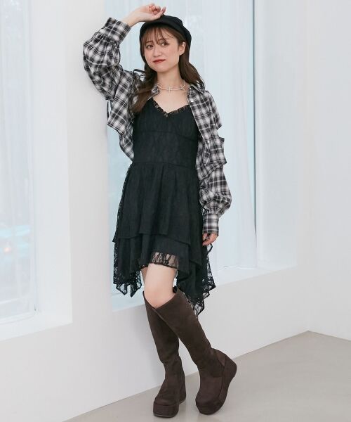 MAJESTIC LEGON / マジェスティックレゴン ブーツ(ロング丈) | バックリボン厚底ロングブーツ | 詳細3