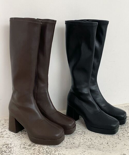 MAJESTIC LEGON / マジェスティックレゴン ブーツ(ロング丈) | 美脚ストレッチロングブーツ | 詳細19