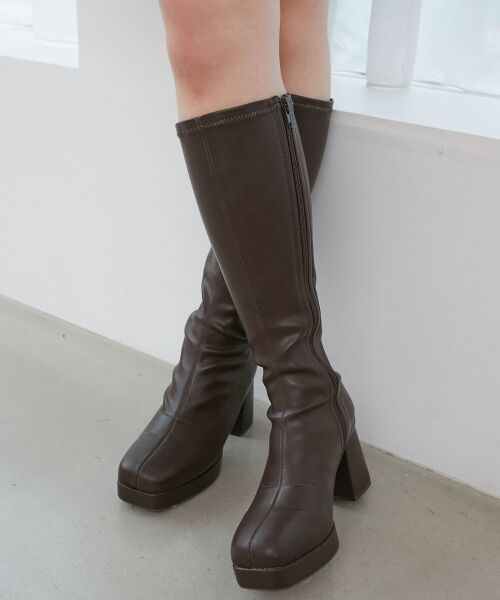 MAJESTIC LEGON / マジェスティックレゴン ブーツ(ロング丈) | 美脚ストレッチロングブーツ | 詳細7