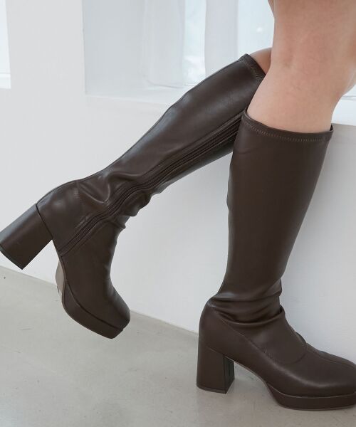 MAJESTIC LEGON / マジェスティックレゴン ブーツ(ロング丈) | 美脚ストレッチロングブーツ | 詳細8