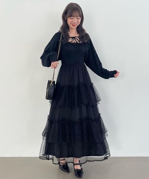 MAJESTIC LEGON / マジェスティックレゴン その他トップス | ラインストーンキャミ＆ボレロセット | 詳細24