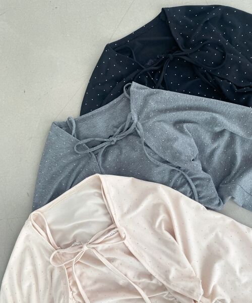 MAJESTIC LEGON / マジェスティックレゴン その他トップス | ラインストーンキャミ＆ボレロセット | 詳細28