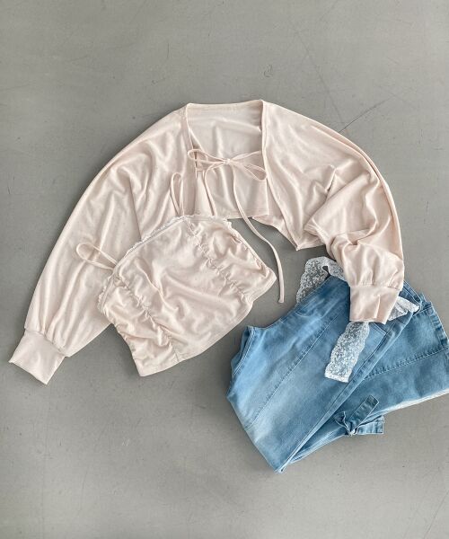 MAJESTIC LEGON / マジェスティックレゴン その他トップス | ラインストーンキャミ＆ボレロセット | 詳細29