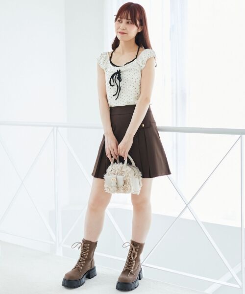 MAJESTIC LEGON / マジェスティックレゴン Tシャツ | 配色ホルターネックトップス | 詳細1