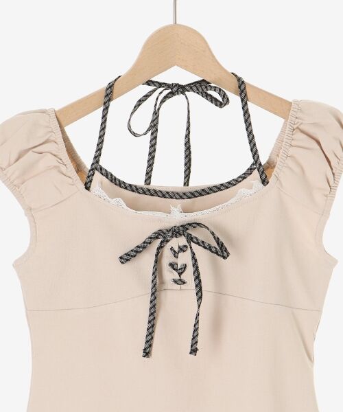 MAJESTIC LEGON / マジェスティックレゴン Tシャツ | 配色ホルターネックトップス | 詳細23