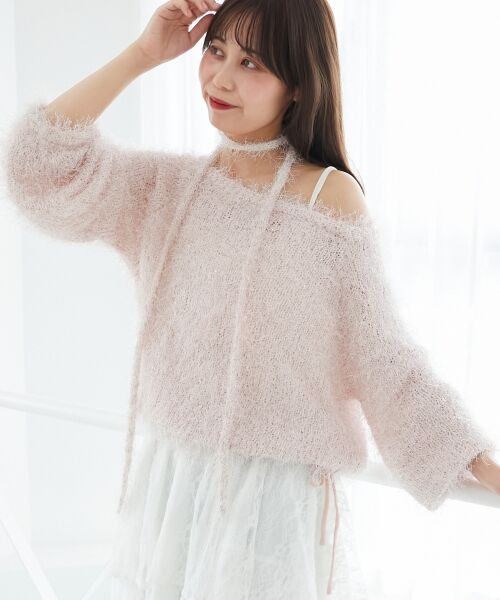 MAJESTIC LEGON / マジェスティックレゴン ニット・セーター | ふわふわシャイニールーズニット | 詳細10