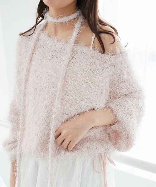 MAJESTIC LEGON / マジェスティックレゴン ニット・セーター | ふわふわシャイニールーズニット | 詳細12