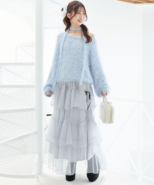 MAJESTIC LEGON / マジェスティックレゴン ニット・セーター | ふわふわシャイニールーズニット | 詳細13