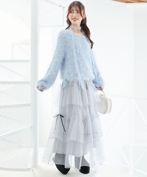 MAJESTIC LEGON / マジェスティックレゴン ニット・セーター | ふわふわシャイニールーズニット | 詳細14