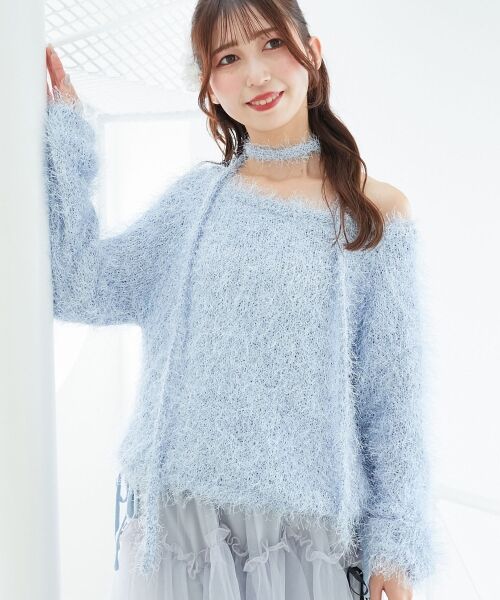 MAJESTIC LEGON / マジェスティックレゴン ニット・セーター | ふわふわシャイニールーズニット | 詳細16