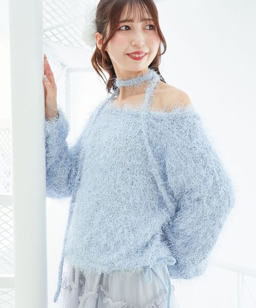 MAJESTIC LEGON / マジェスティックレゴン ニット・セーター | ふわふわシャイニールーズニット | 詳細17