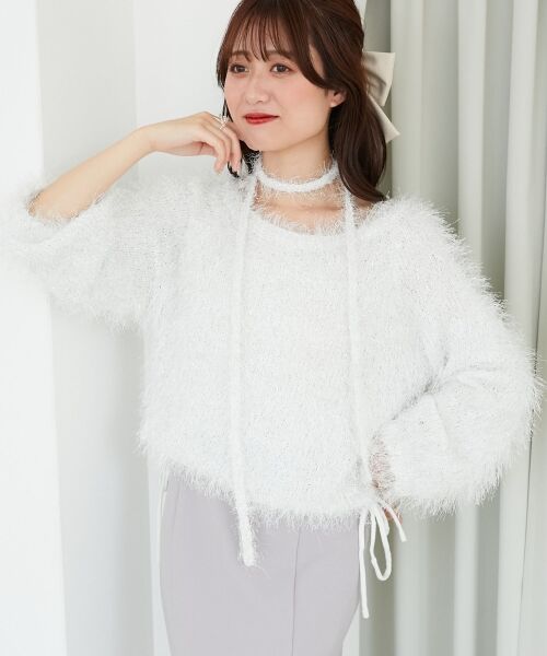 MAJESTIC LEGON / マジェスティックレゴン ニット・セーター | ふわふわシャイニールーズニット | 詳細4