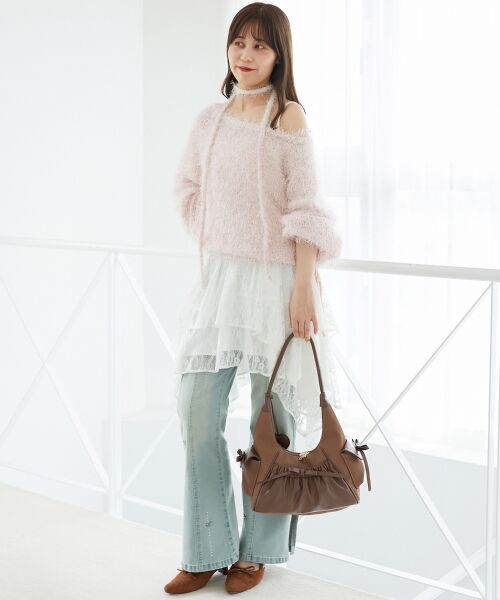 MAJESTIC LEGON / マジェスティックレゴン ニット・セーター | ふわふわシャイニールーズニット | 詳細7