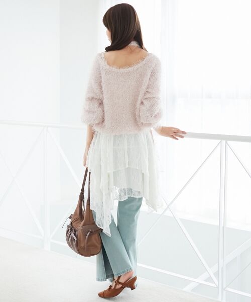 MAJESTIC LEGON / マジェスティックレゴン ニット・セーター | ふわふわシャイニールーズニット | 詳細8