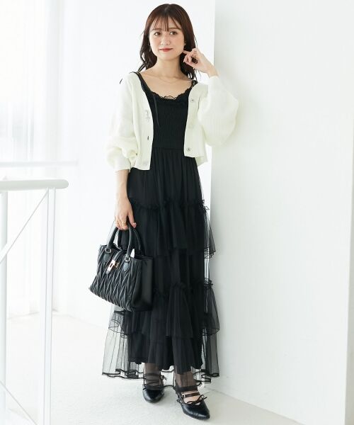 MAJESTIC LEGON / マジェスティックレゴン カーディガン・ボレロ | リボンチャームボタンカーディガン | 詳細1