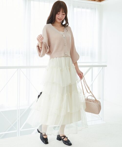 MAJESTIC LEGON / マジェスティックレゴン カーディガン・ボレロ | リボンチャームボタンカーディガン | 詳細10