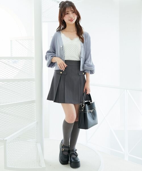 MAJESTIC LEGON / マジェスティックレゴン カーディガン・ボレロ | リボンチャームボタンカーディガン | 詳細16