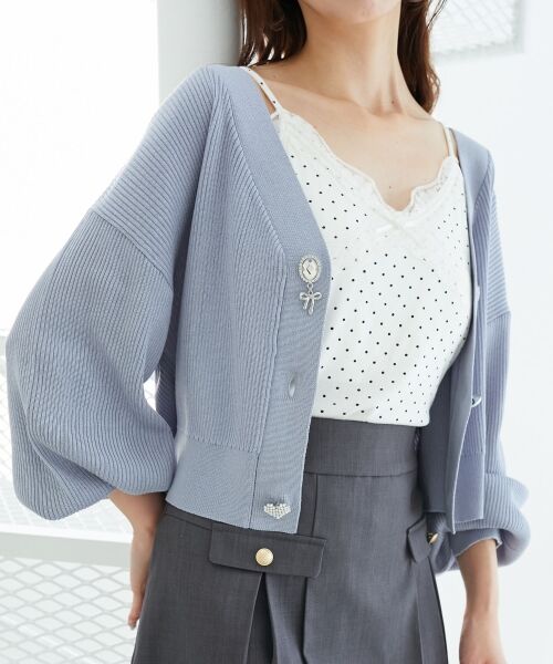 MAJESTIC LEGON / マジェスティックレゴン カーディガン・ボレロ | リボンチャームボタンカーディガン | 詳細21