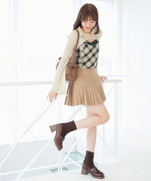 MAJESTIC LEGON / マジェスティックレゴン ニット・セーター | バイカラーキャミ＆ショートボレロセット | 詳細11