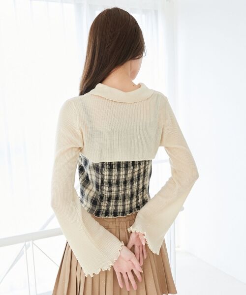 MAJESTIC LEGON / マジェスティックレゴン ニット・セーター | バイカラーキャミ＆ショートボレロセット | 詳細15