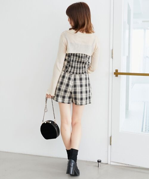 MAJESTIC LEGON / マジェスティックレゴン ニット・セーター | バイカラーキャミ＆ショートボレロセット | 詳細18