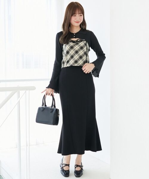 MAJESTIC LEGON / マジェスティックレゴン ニット・セーター | バイカラーキャミ＆ショートボレロセット | 詳細2