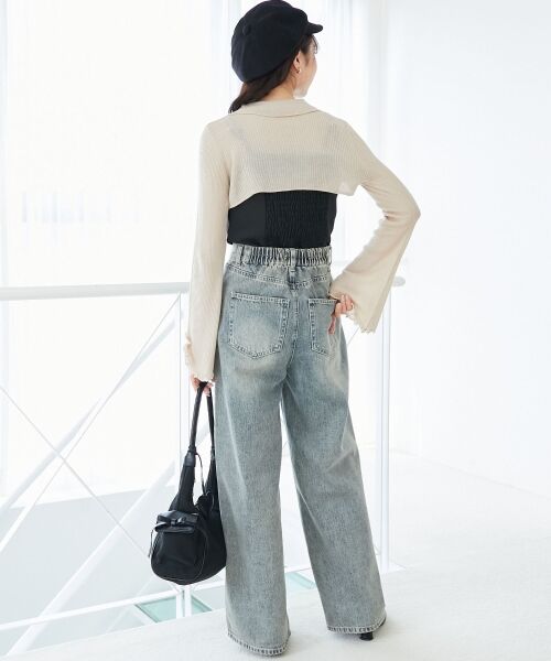 MAJESTIC LEGON / マジェスティックレゴン ニット・セーター | バイカラーキャミ＆ショートボレロセット | 詳細21