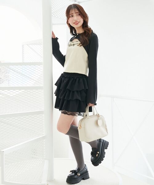 MAJESTIC LEGON / マジェスティックレゴン ニット・セーター | バイカラーキャミ＆ショートボレロセット | 詳細26