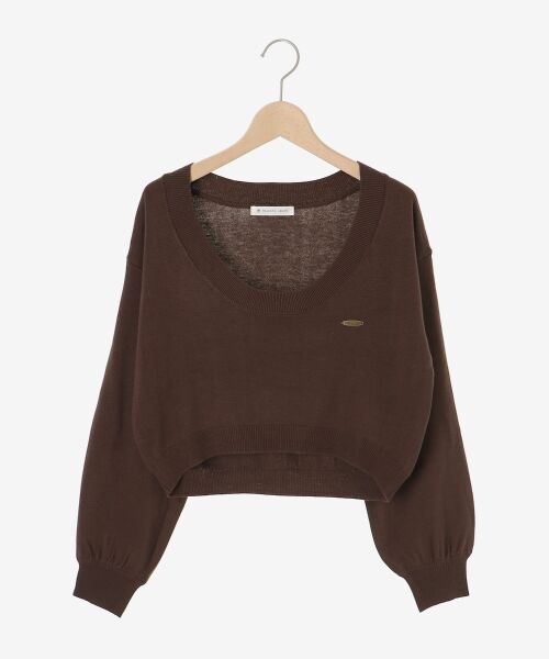 MAJESTIC LEGON / マジェスティックレゴン ニット・セーター | 襟付ノースリニットセットオフショルニット | 詳細28