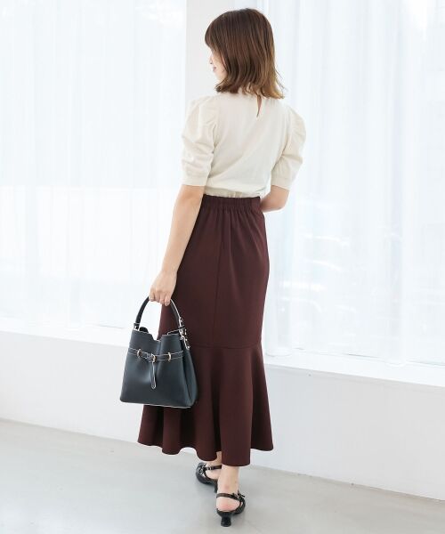 MAJESTIC LEGON / マジェスティックレゴン ニット・セーター | 2way襟付きビジューニット | 詳細3