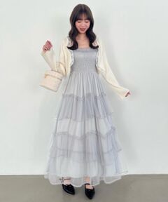 MAJESTIC LEGON / マジェスティックレゴン カーディガン・ボレロ | レースフリルカーディガン