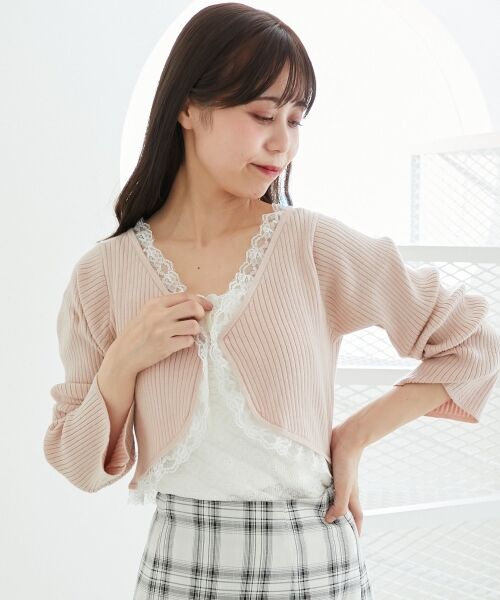 MAJESTIC LEGON / マジェスティックレゴン カーディガン・ボレロ | レースフリルカーディガン | 詳細13