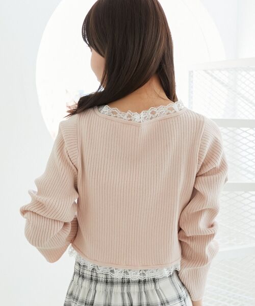 MAJESTIC LEGON / マジェスティックレゴン カーディガン・ボレロ | レースフリルカーディガン | 詳細14