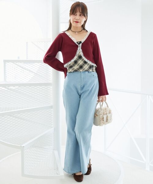 MAJESTIC LEGON / マジェスティックレゴン カーディガン・ボレロ | レースフリルカーディガン | 詳細16