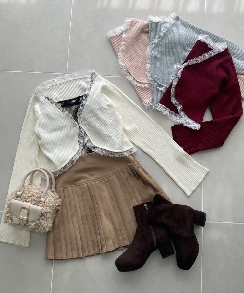 MAJESTIC LEGON / マジェスティックレゴン カーディガン・ボレロ | レースフリルカーディガン | 詳細2