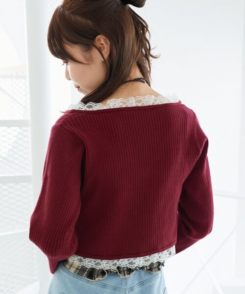 MAJESTIC LEGON / マジェスティックレゴン カーディガン・ボレロ | レースフリルカーディガン | 詳細20