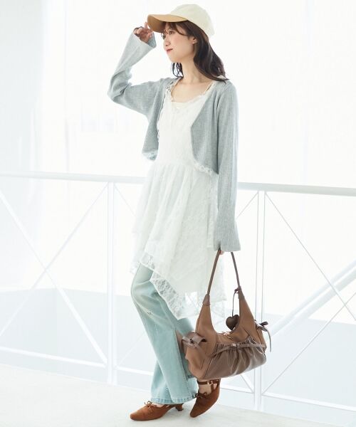 MAJESTIC LEGON / マジェスティックレゴン カーディガン・ボレロ | レースフリルカーディガン | 詳細23