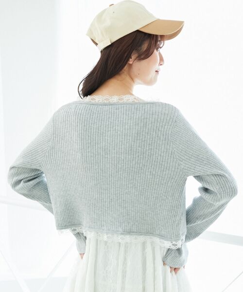 MAJESTIC LEGON / マジェスティックレゴン カーディガン・ボレロ | レースフリルカーディガン | 詳細27