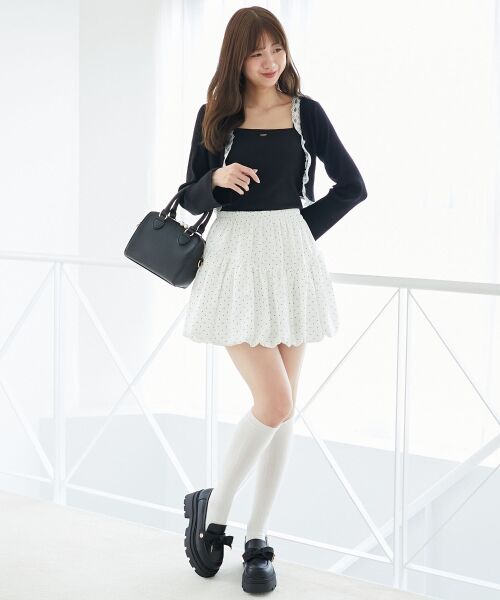 MAJESTIC LEGON / マジェスティックレゴン カーディガン・ボレロ | レースフリルカーディガン | 詳細29