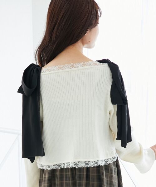 MAJESTIC LEGON / マジェスティックレゴン カーディガン・ボレロ | レースフリルカーディガン | 詳細8