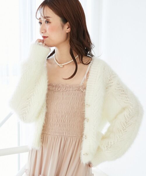 MAJESTIC LEGON / マジェスティックレゴン カーディガン・ボレロ | きらふわレーシーパターンカーデ | 詳細10